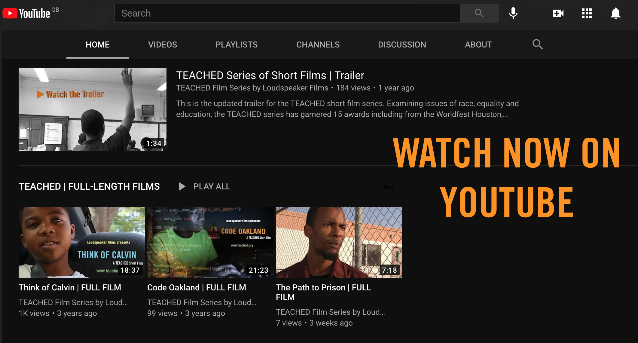 TEACHED on Youtube