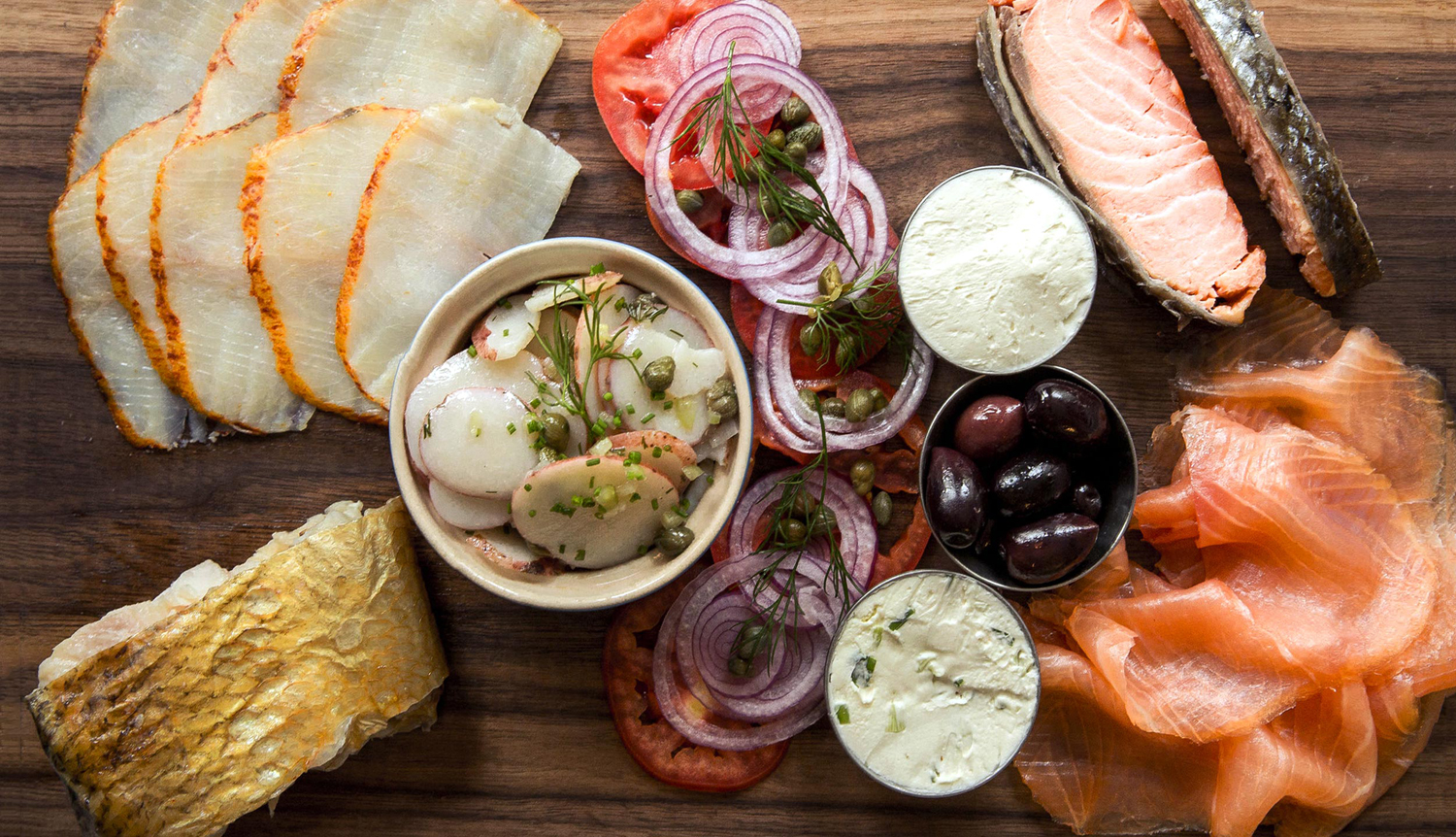 smoked fish board