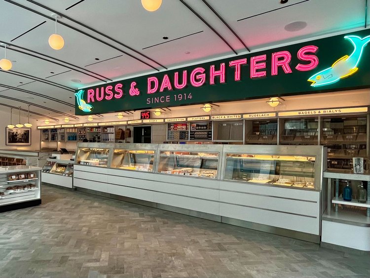 Russ & Daughters 34th St. at 502 W. 34th St. in Manhattan. Est. 2023