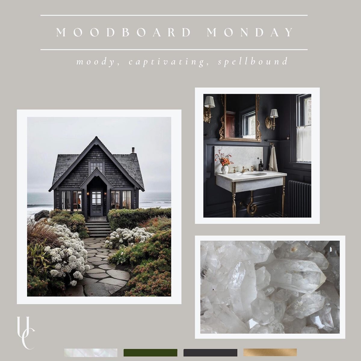 #moodboardmonday 🖤Spooky SZN activated. 
Where are all the moody wedding palette girlies&hellip;✋🏽