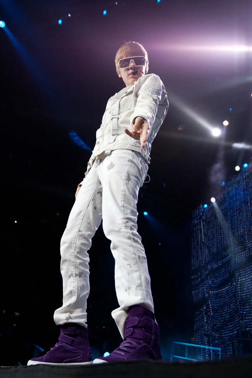 Justin Bieber performs at the TD Garden in Boston, Mass.