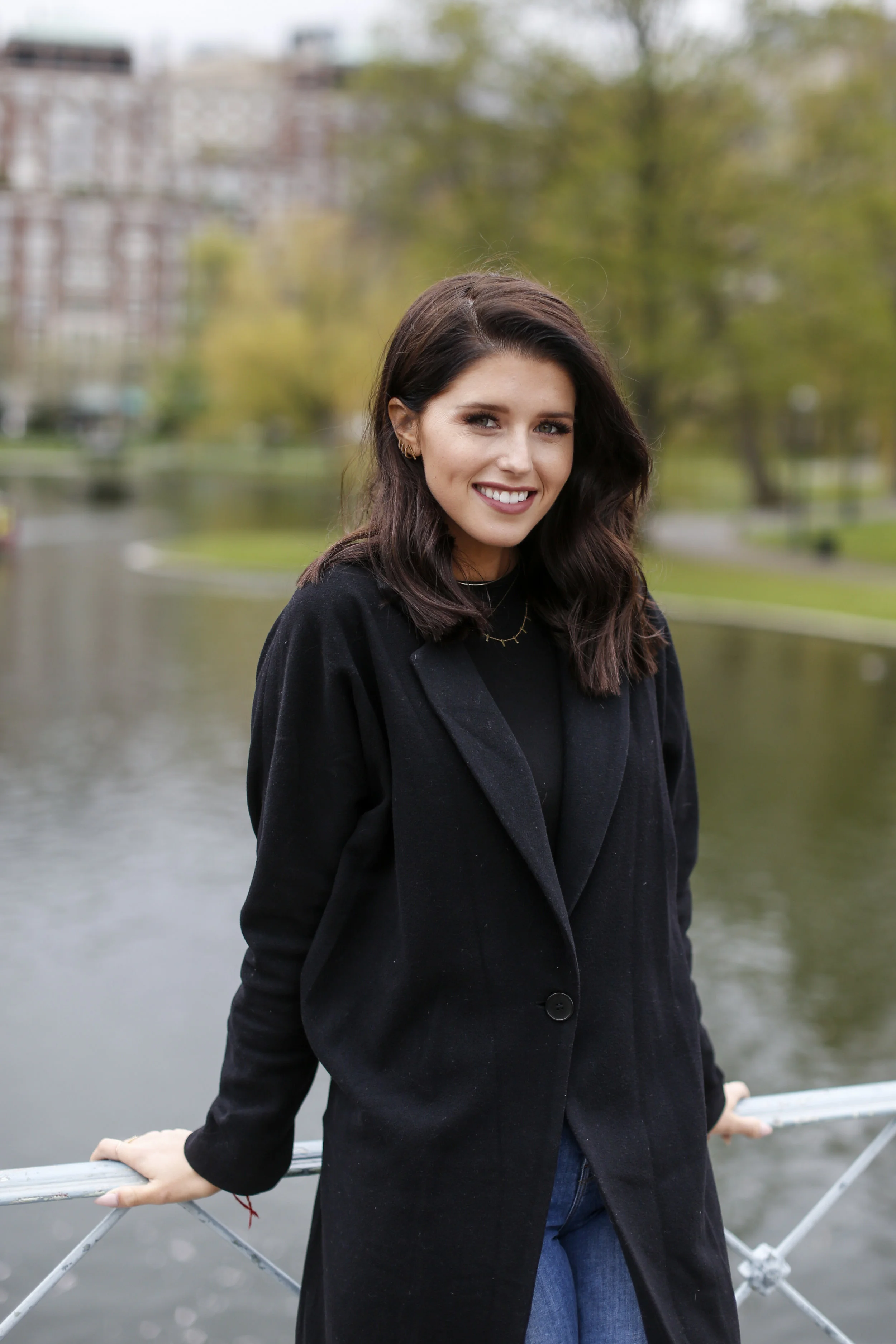 Katherine Schwarzenegger, daughter of actor and former governor Arnold Schwarzenegger, poses for a portrait in the Boston Public Garden on May 4, 2016.