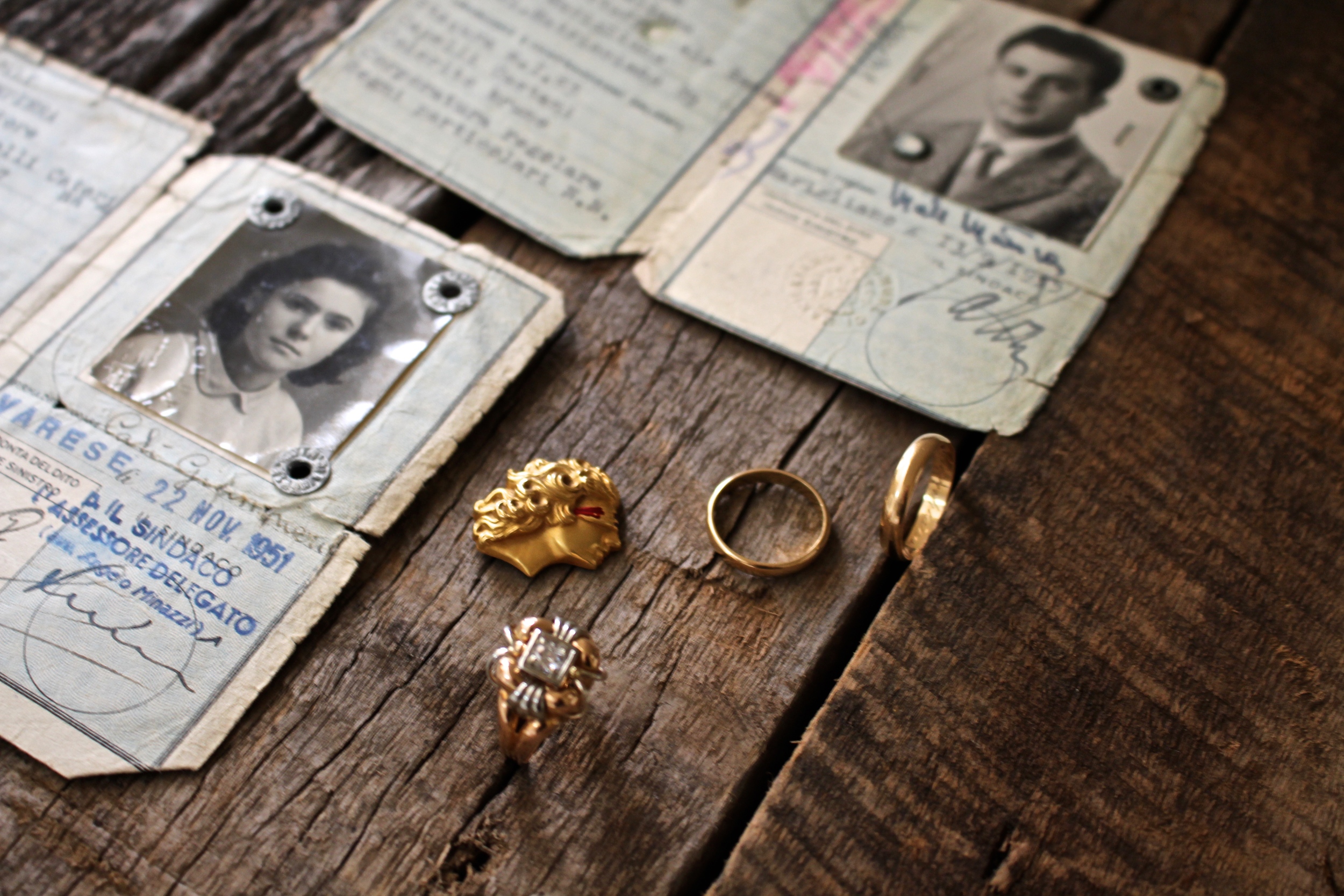 Her grandparents' passports