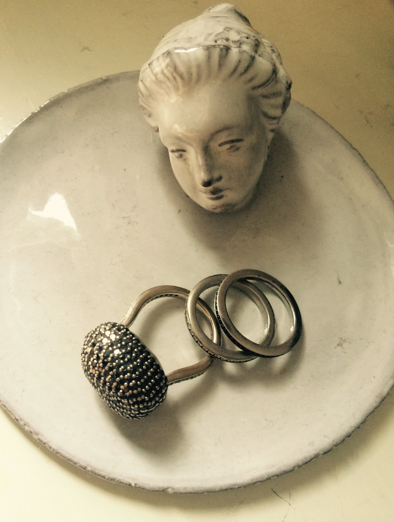 The engagement ring presented to Valery on bended knee. 