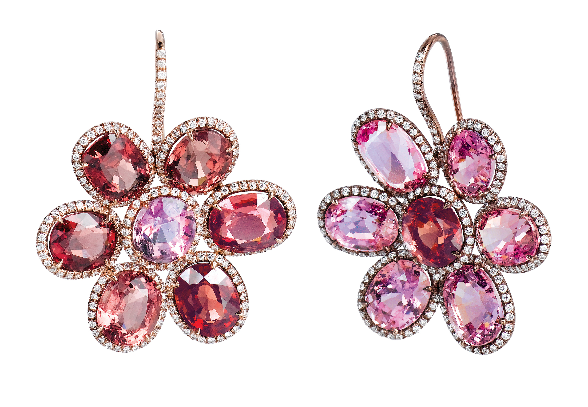 Spinel earrings (her favorite gemstone) by Eclat .