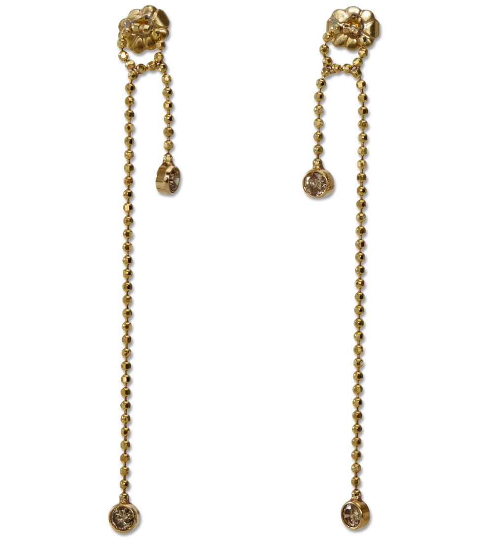   Diamond chain earrings, available at  Just One Eye , $2,180.  
