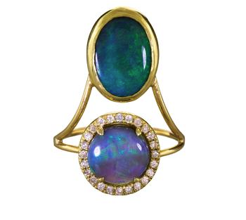   Diamond and opal Galaxy ring, $3,250, available at  Twist .&nbsp;  