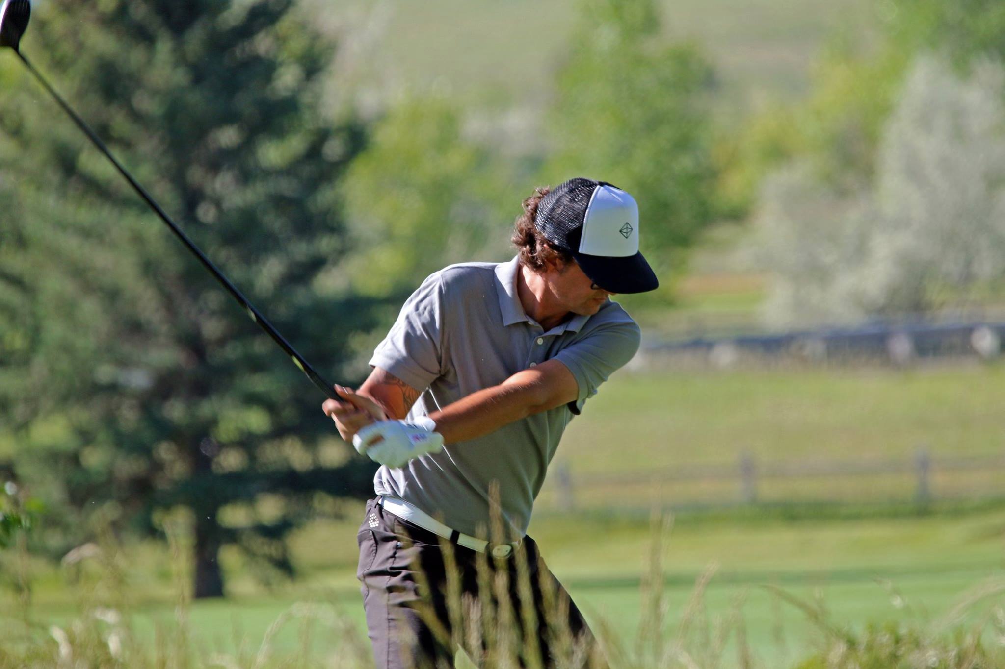  On the links – a favorite pastime.&nbsp; 