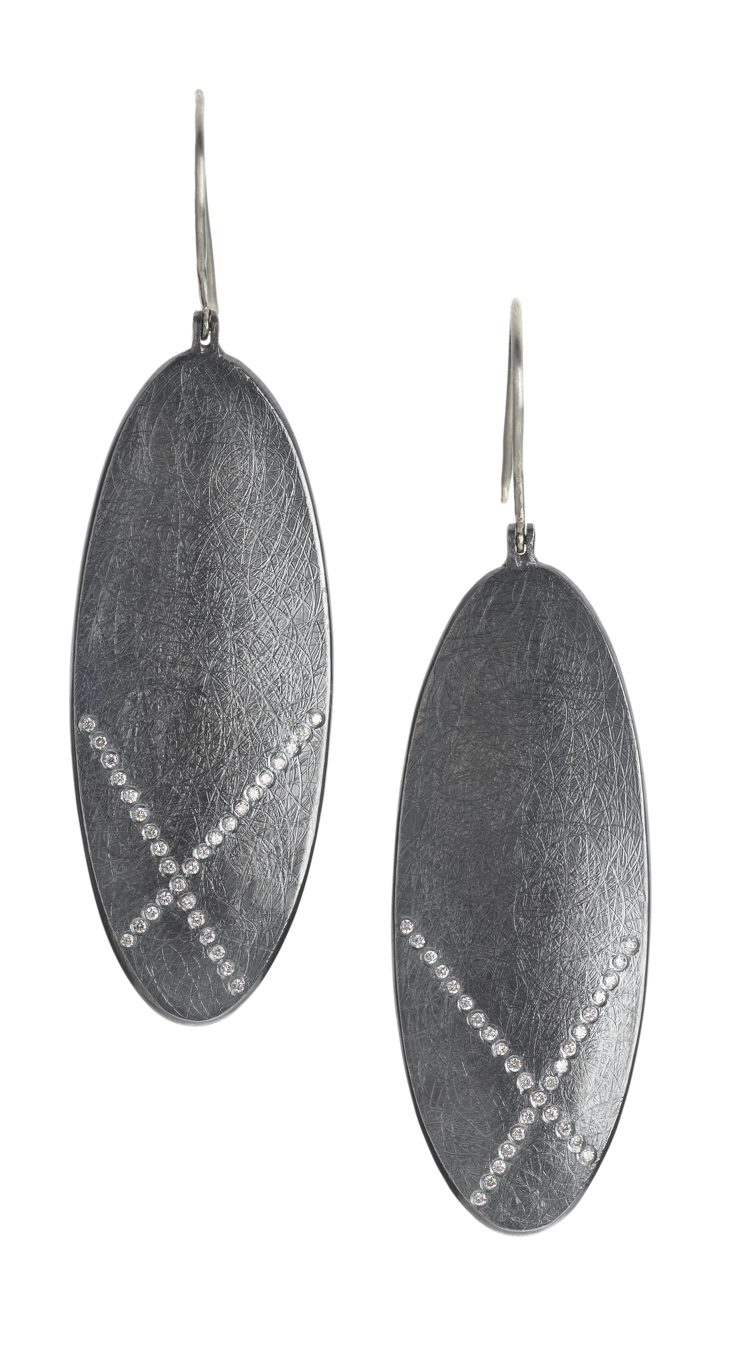  Earrings in sterling silver with&nbsp;white brilliant cut diamonds (0.31ctw), $4,070,  available at Todd Reed .&nbsp; 