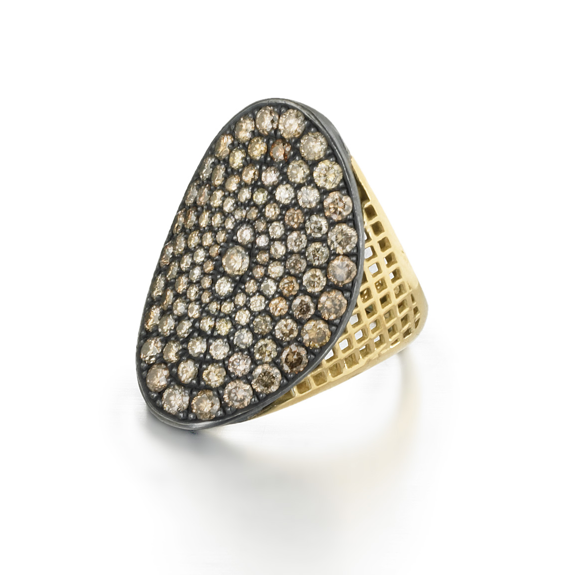  Champagne Diamond Regency Ring. 