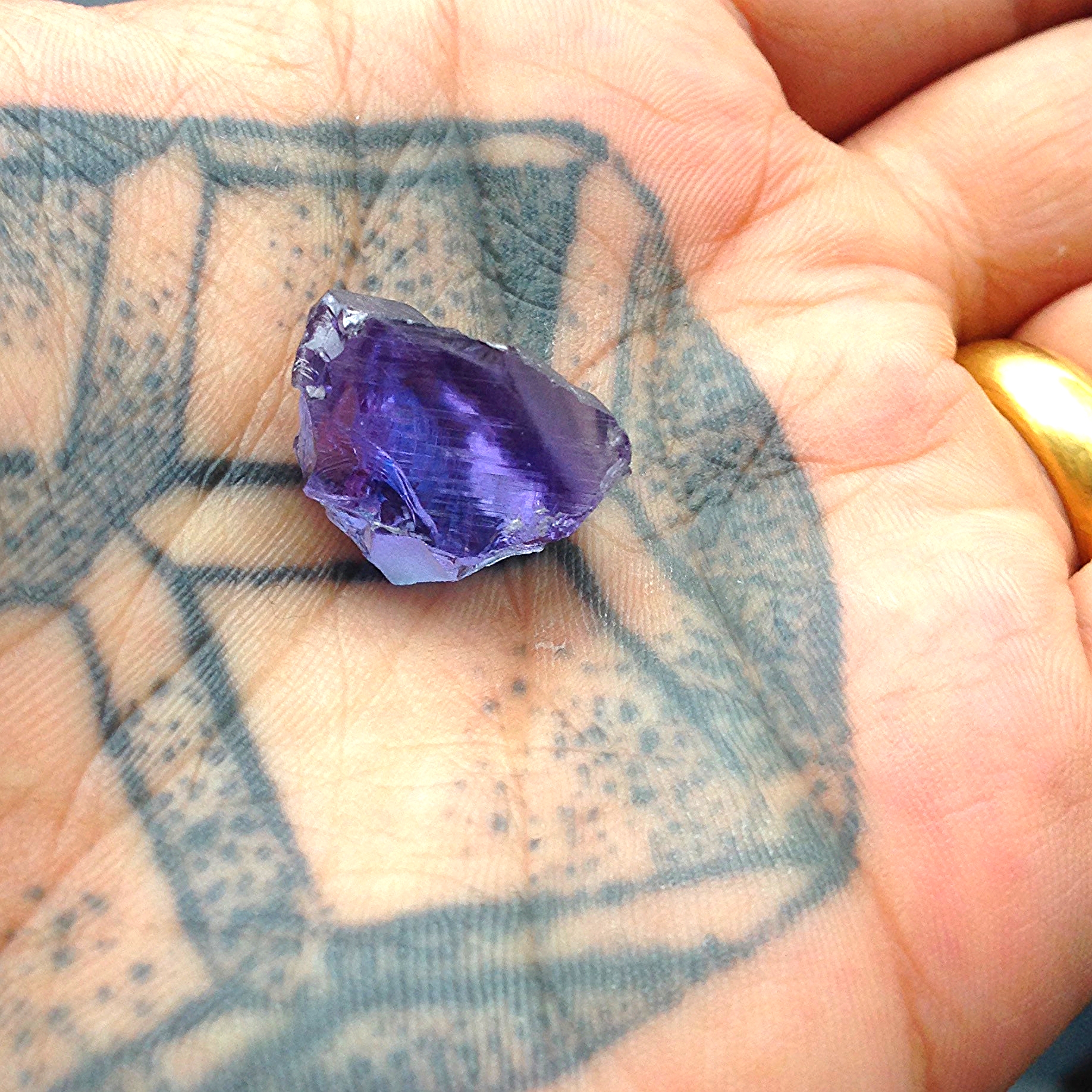   Tanzanite, before....  