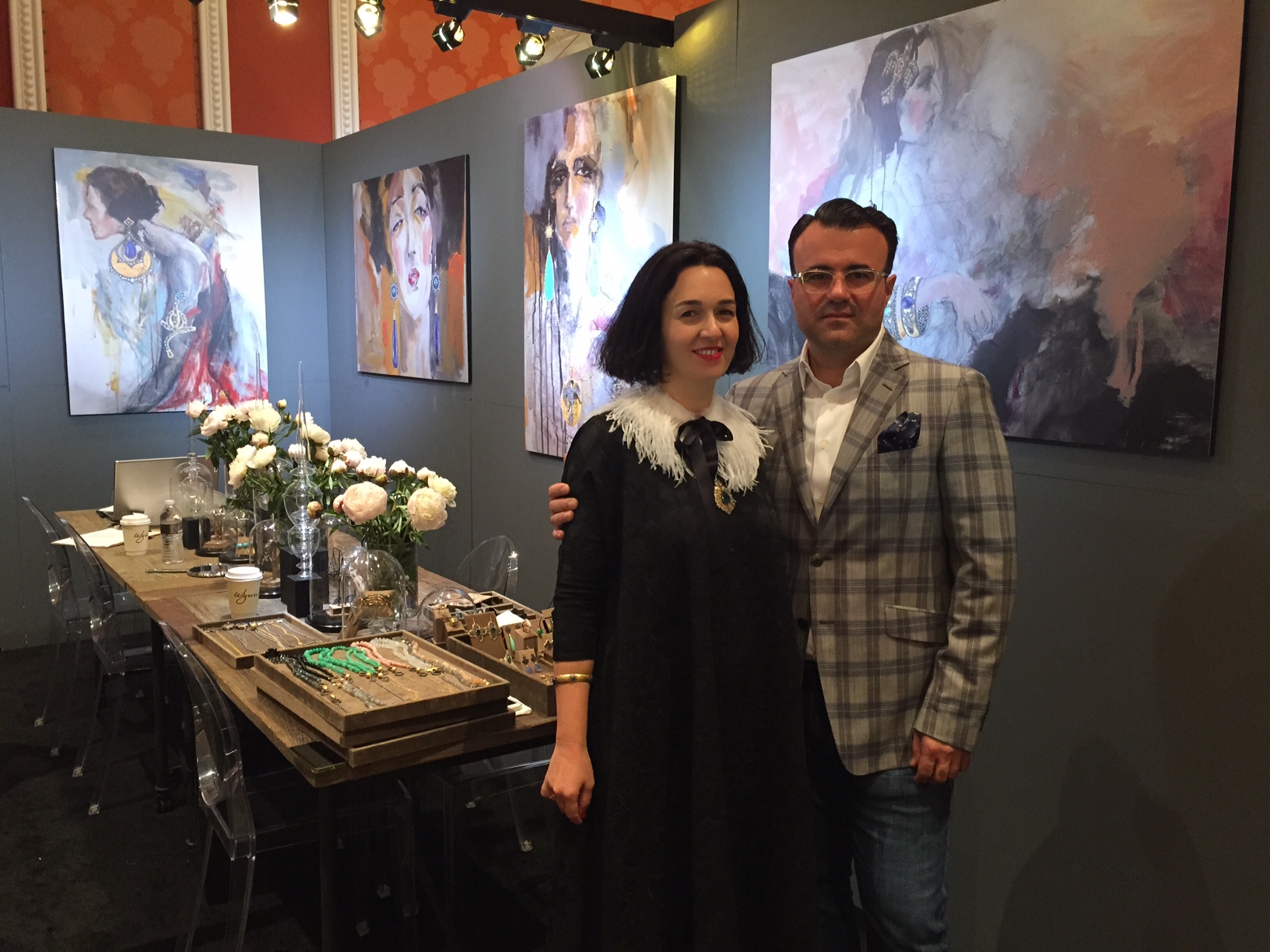  Arman and his lovely wife, fashion designer and painter, Louiza Babouryan.&nbsp; 