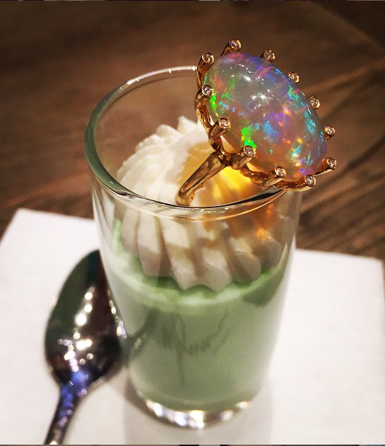  THE Jelly Opal ring. And dessert. Perfection.&nbsp; 