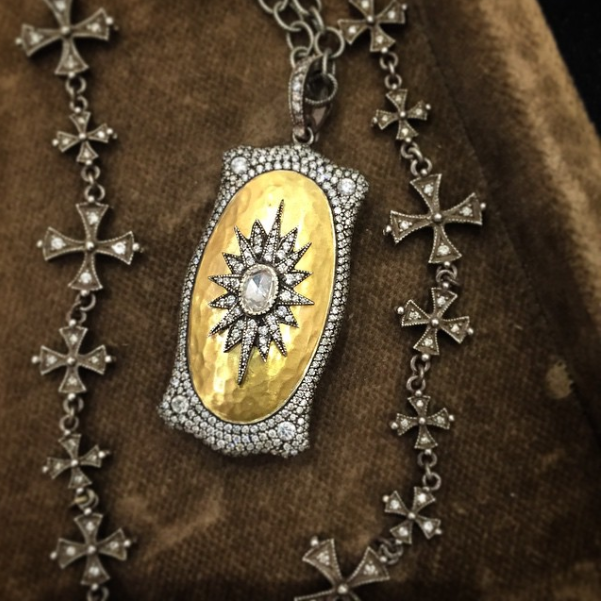  Take a look at the handcrafted chain on this locket. YES. Available at  Robertson's Fine Jewelry , Little Rock, AR.&nbsp; 