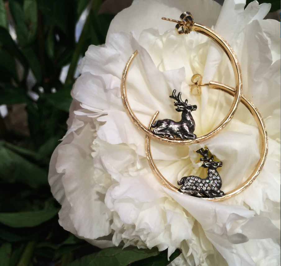  We are obsessed with these deer hoops,&nbsp;available at  Hollis &amp; Co. Jewelers , Monroe, LA.&nbsp; 