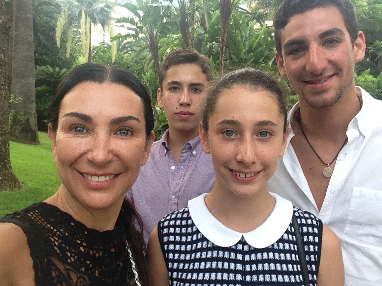  A family selfie in the South of France.&nbsp; 