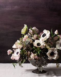  A perfect arrangement of wild flowers with Anemones.&nbsp; 