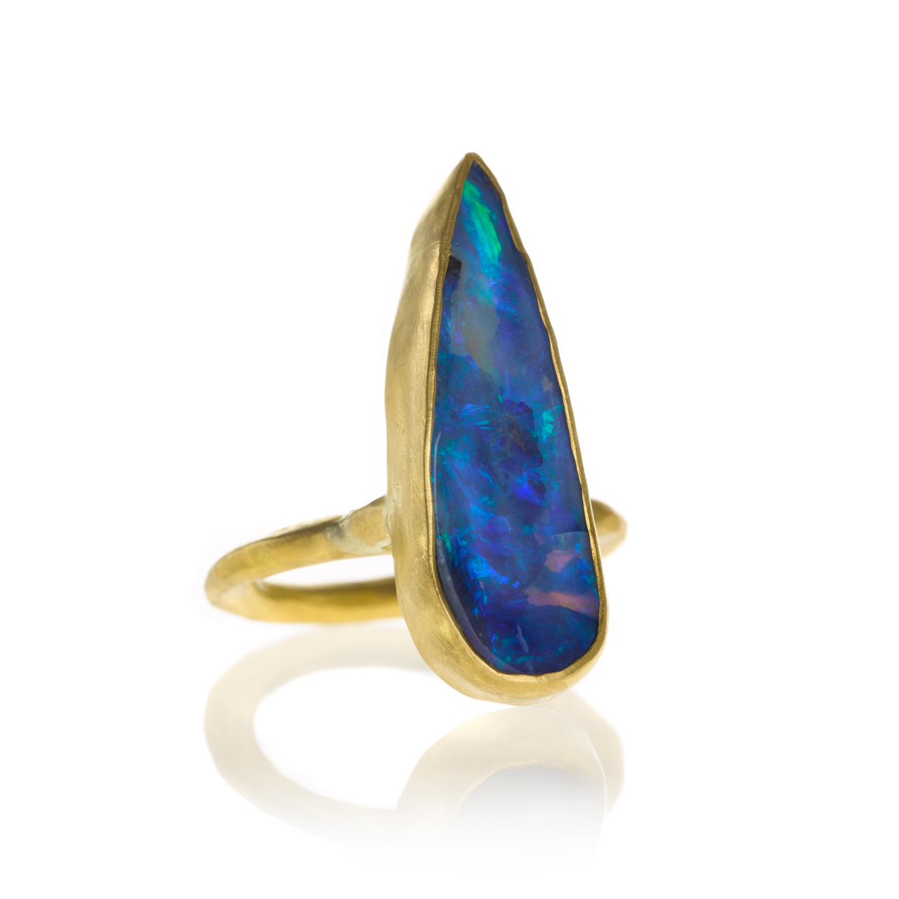  Ring in 22k gold with boulder opal, $3,740. 