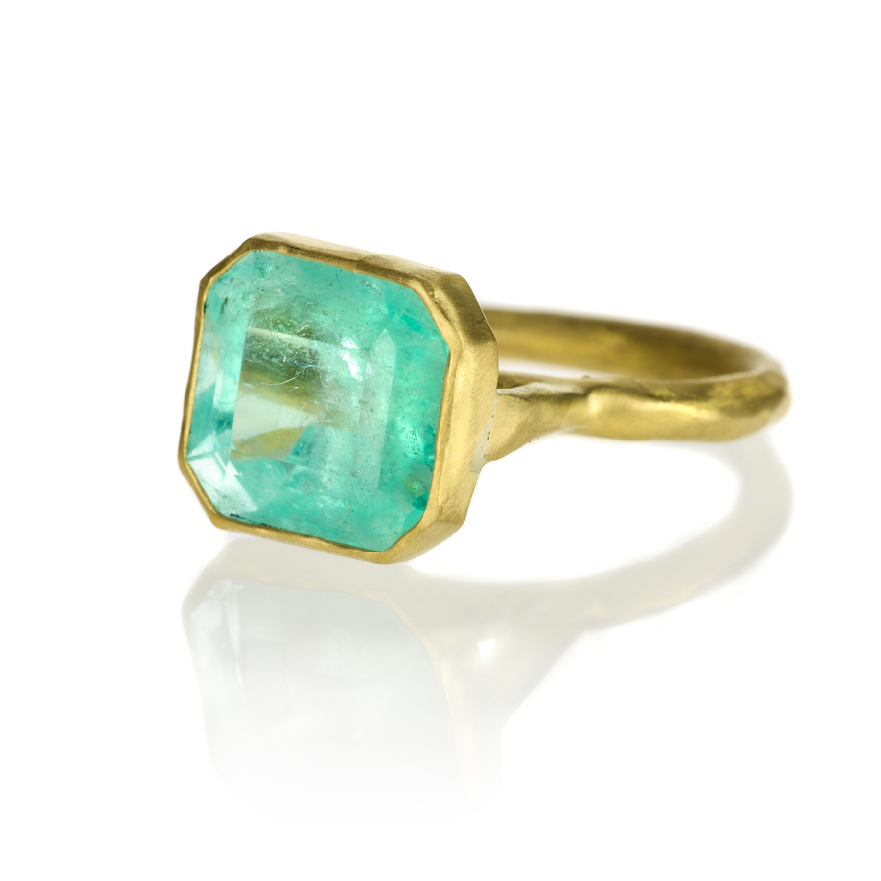  Give us this ring in 22k gold with an 8.25 ct. emerald,&nbsp;$6,700. Just give it to us. 