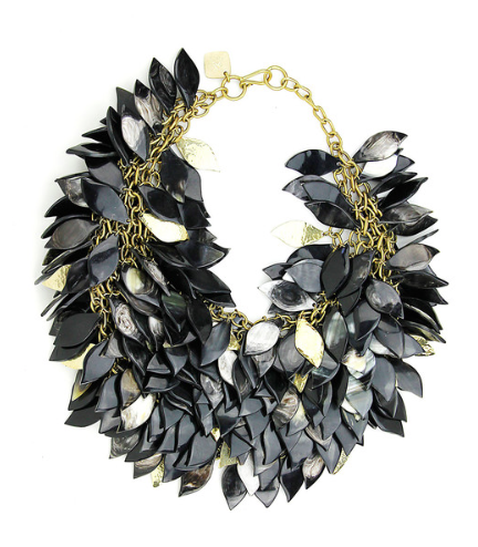  TANZU NECKLACE $1,350 LAYERED HORN AND BRONZE LEAF NECKLACE 