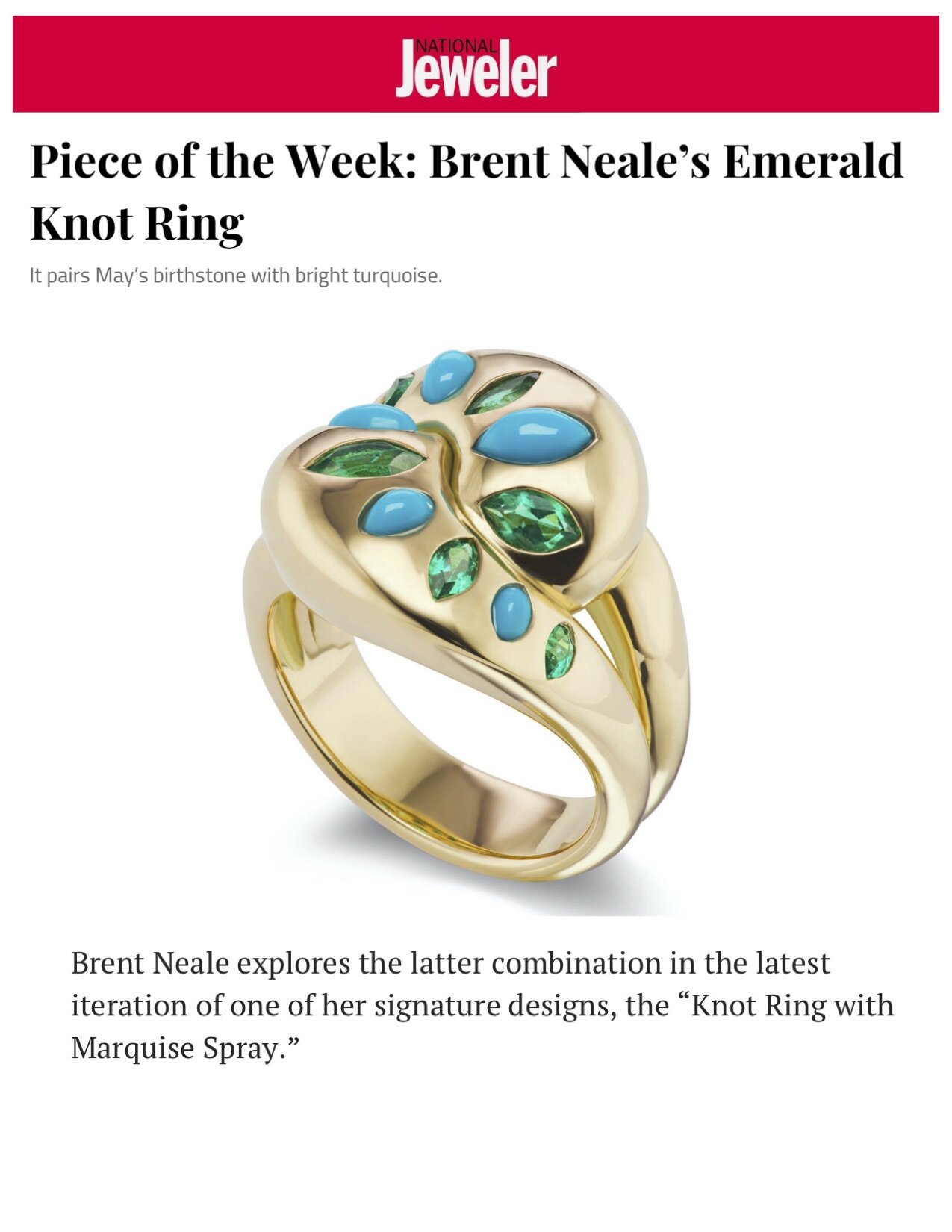 Brent Neale on NationalJeweler.com, May 2021