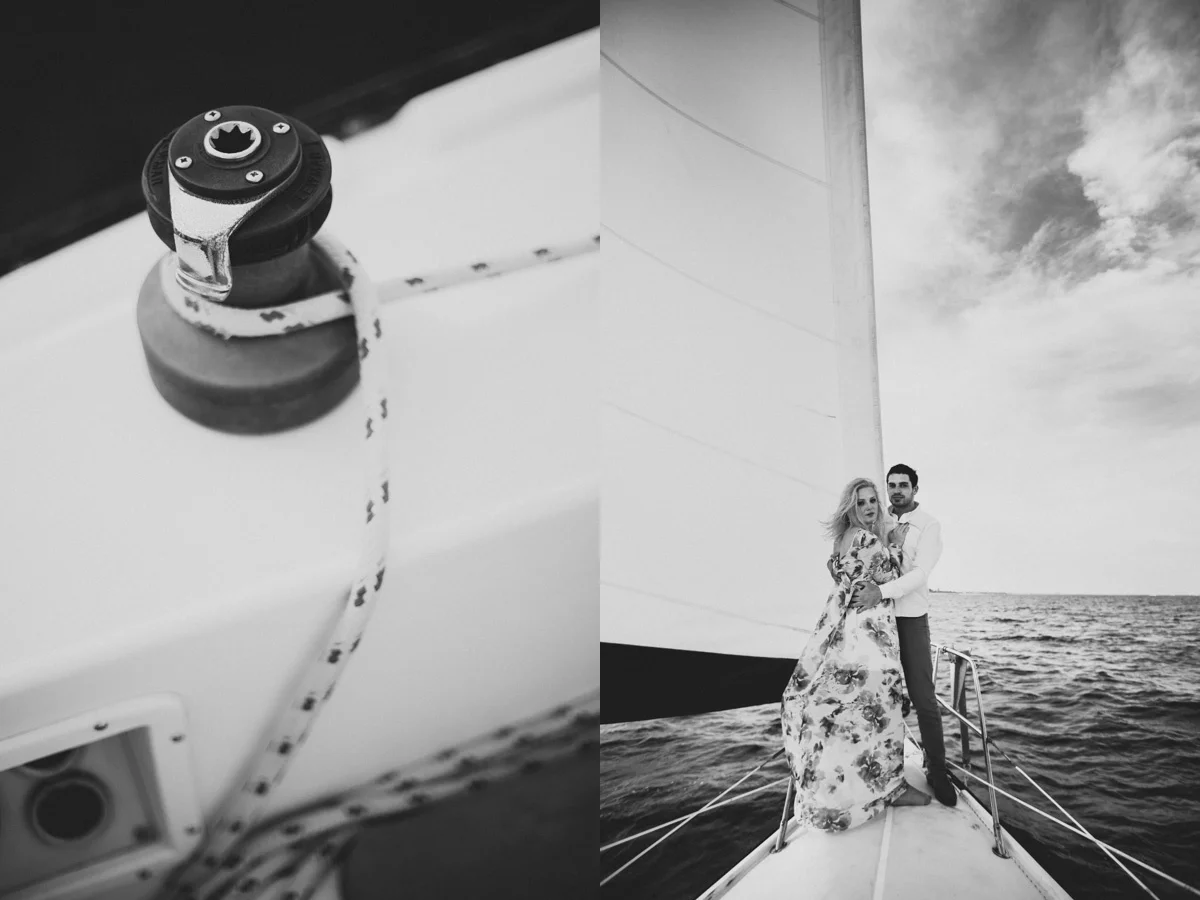  "Sail Away": Brooklyn Yacht Engagement by Brooklyn NYC Wedding Photographer Boris Zaretsky