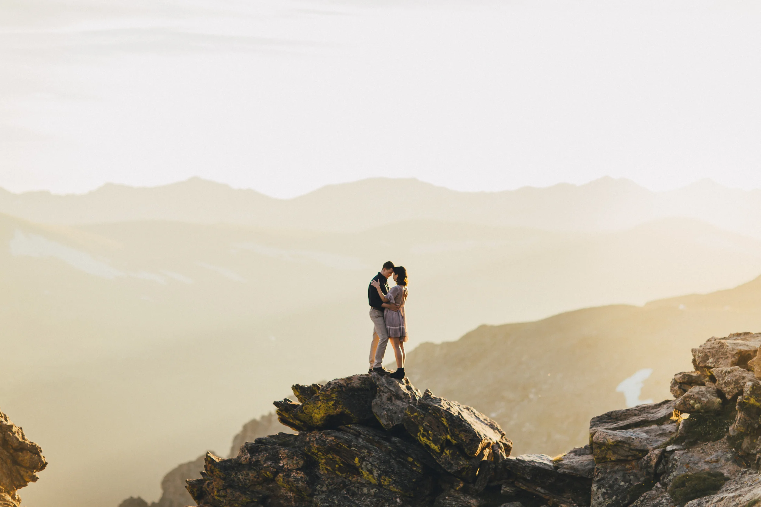 "Fearless Love": Engagement in the Rocky Mountains by Brooklyn Wedding Photographer Boris Zaretsky