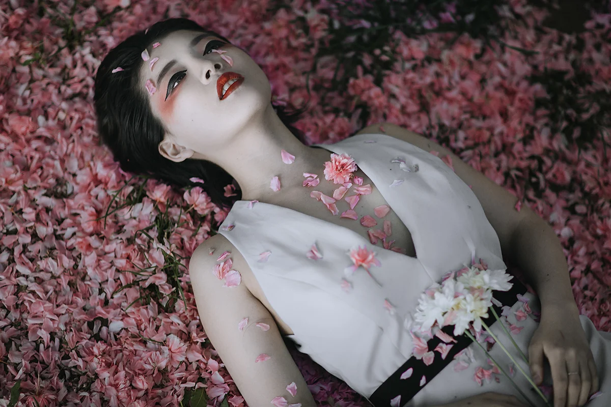 "Fallen Blossom": NYC Editorial Fashion Photography by Editorial Fashion Photographer Boris Zaretsky