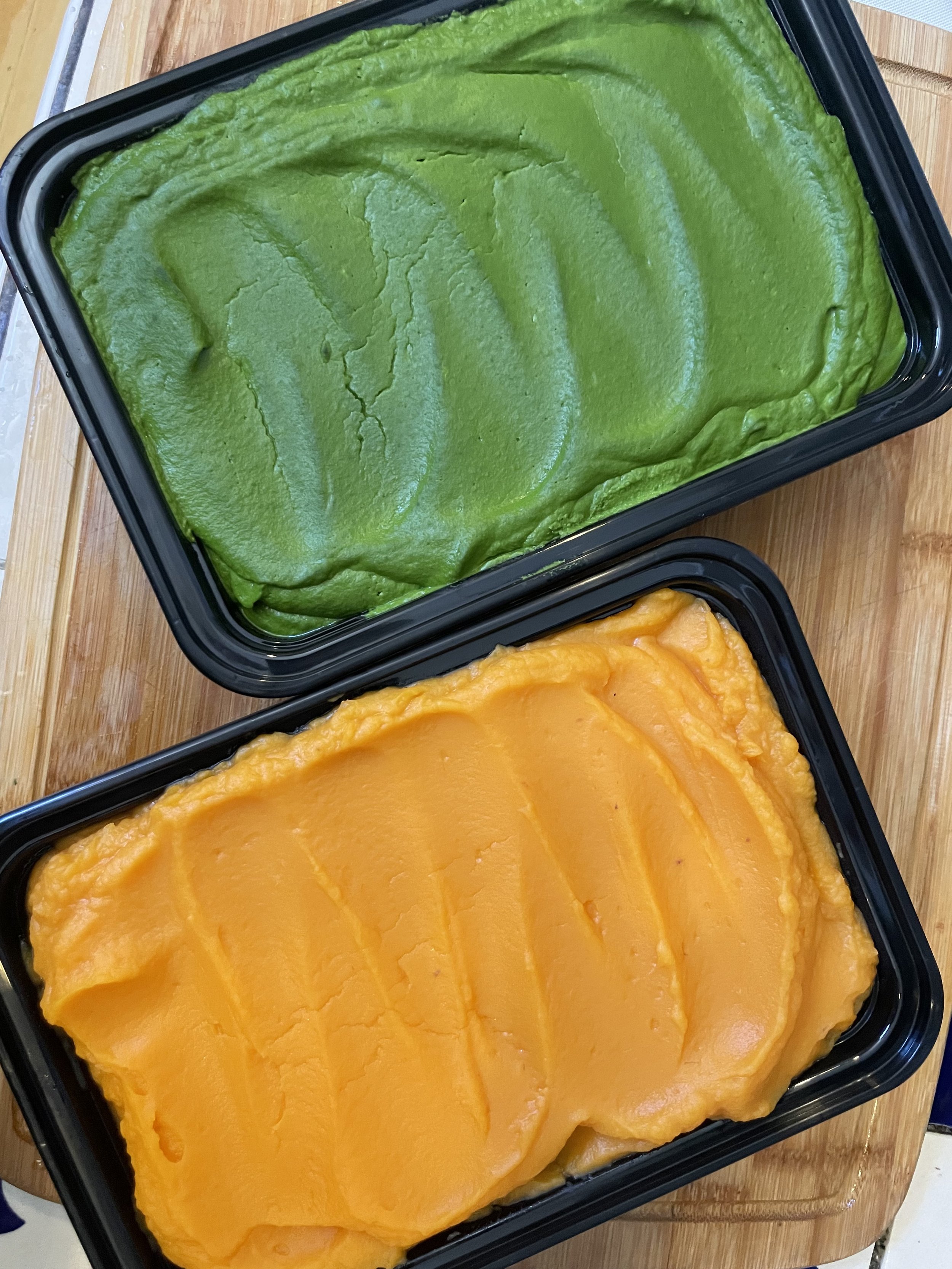 special diets meal delivery plans - low fodmap - kale and sweet potato purees for soup