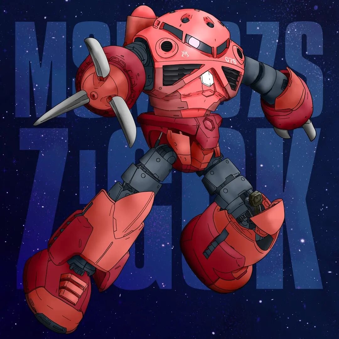 Long time no post! I decided to do something a little different this time. This is Char Aznable's custom Z'gok. I've been super into Gundam lately and wanted to draw some mobile suits! I've also opened up commissions if you're interested go to:
 http
