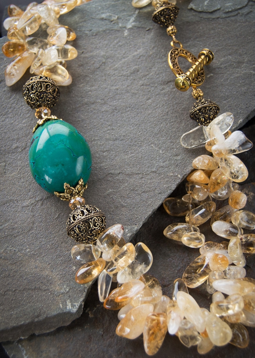 Amethyst & Turquoise Choker