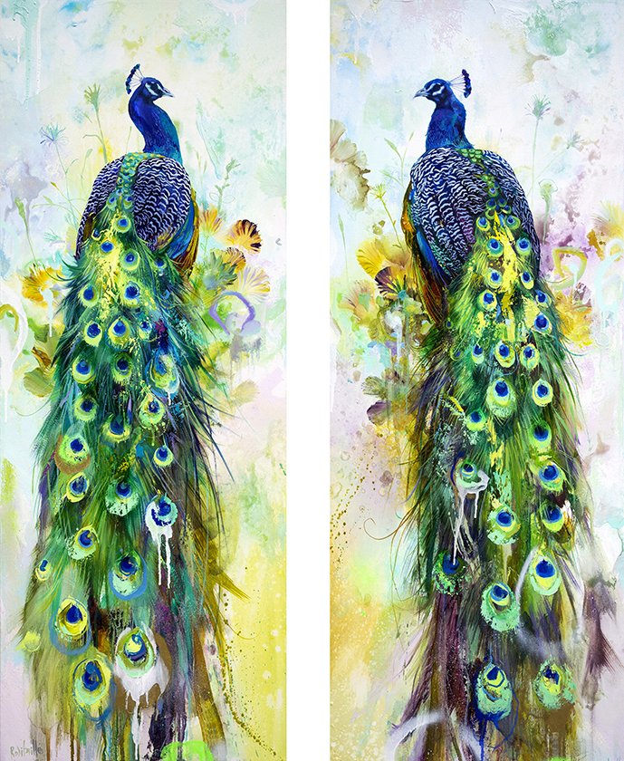  Oil on canvas / Huile sur toile: 18” x 48” (2x paire)  Available here / disponible ici  Galerie Iris  