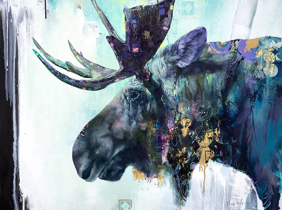  Oil and acrylic on canvas / Huile sur toile: 36" x 48"   Available here / Disponible ici  
