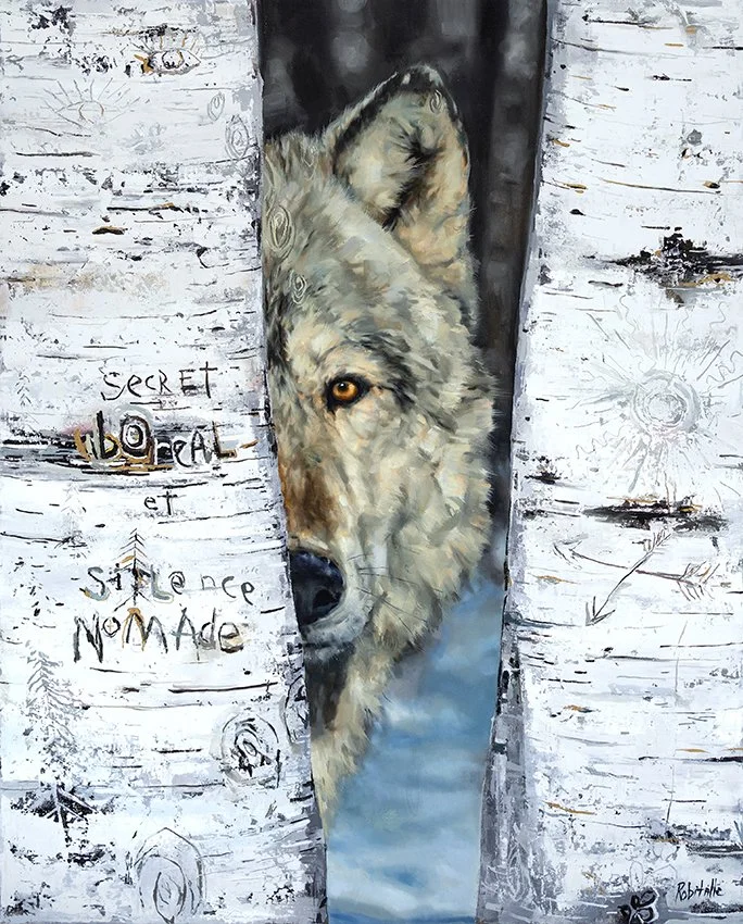  Oil &amp; acrylic on canvas / Huile et acrylique sur toile: 24"x30"  Available here / disponible ici  Galerie Iris  