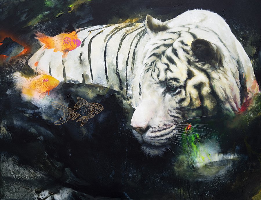  The magic pond /  SOLD  