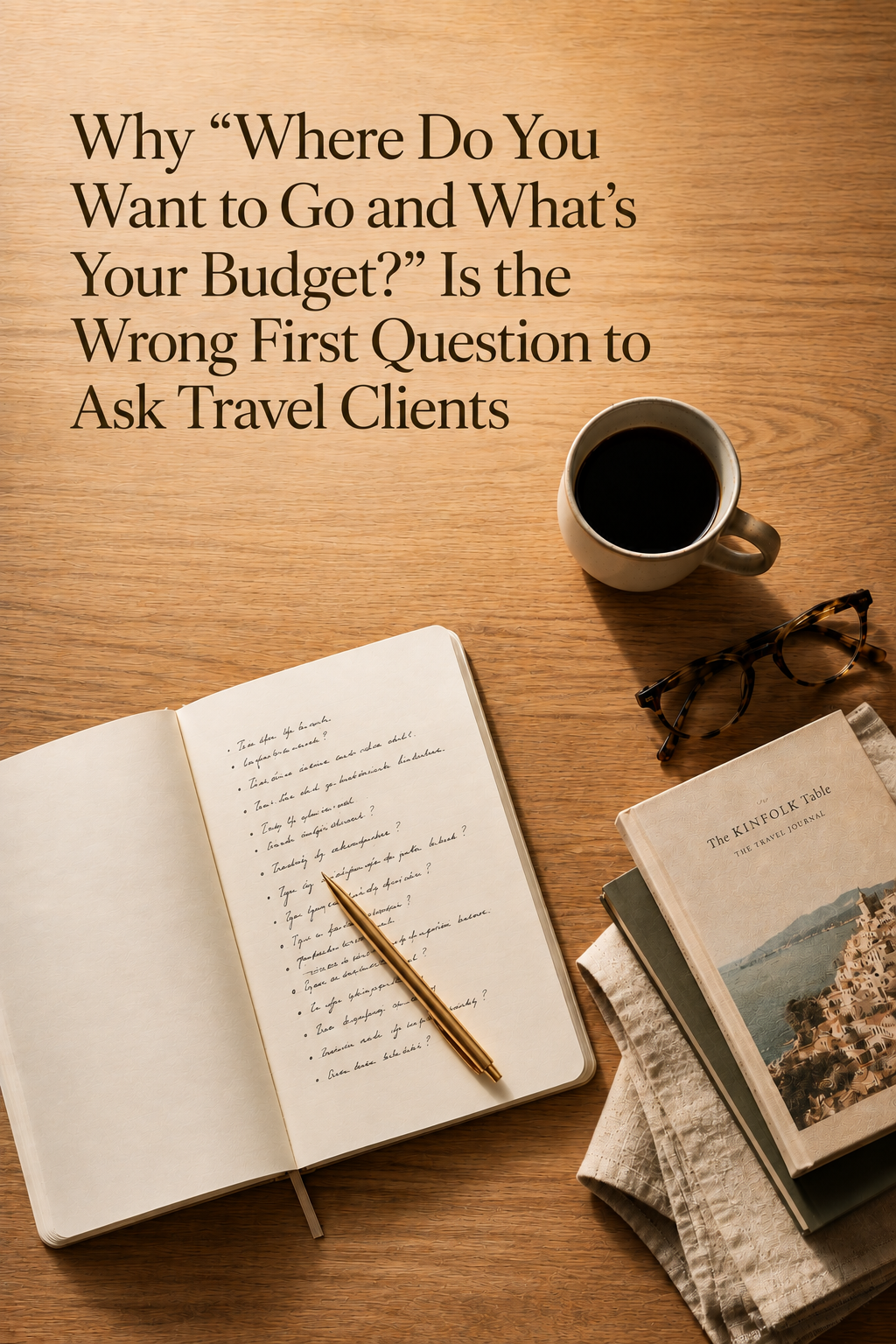 Why "Where Do You Want to Go and What's Your Budget?" Is the Wrong First Question to Ask Travel Clients
