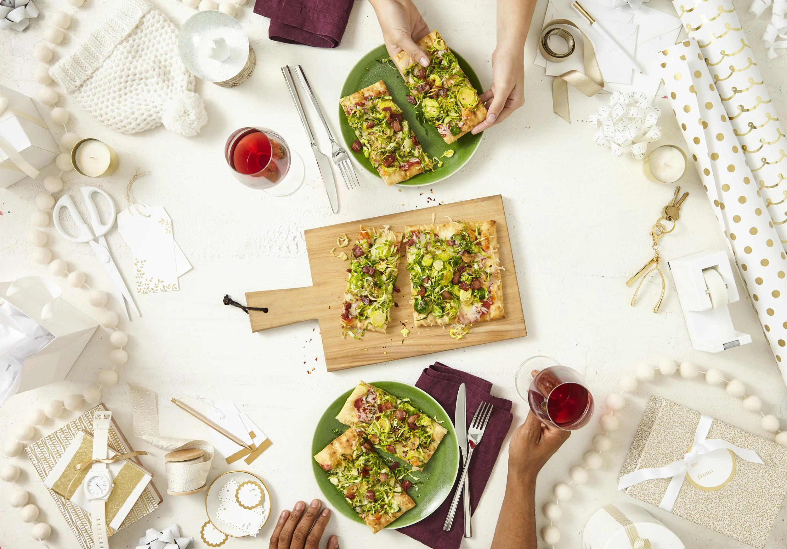 December photos for monochromatic Holiday campaign