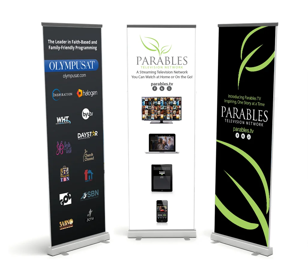 Trade show banners for Parables