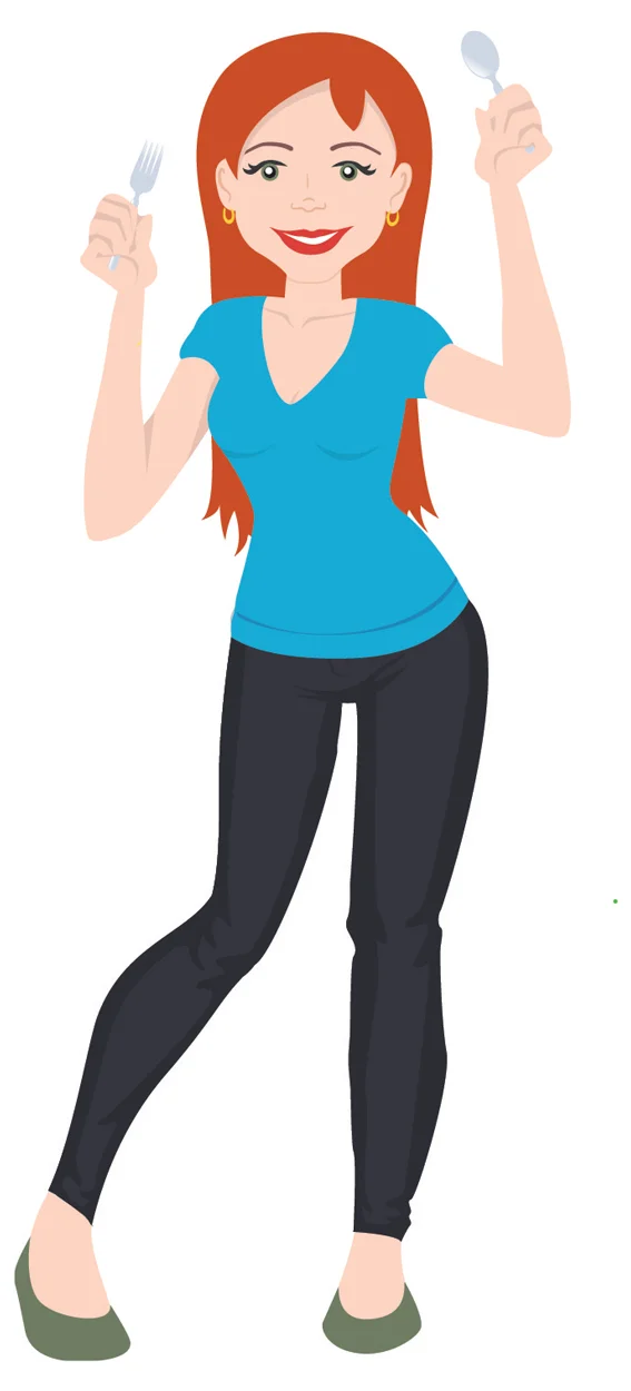 Full body mascot design for Lynn Eats Local