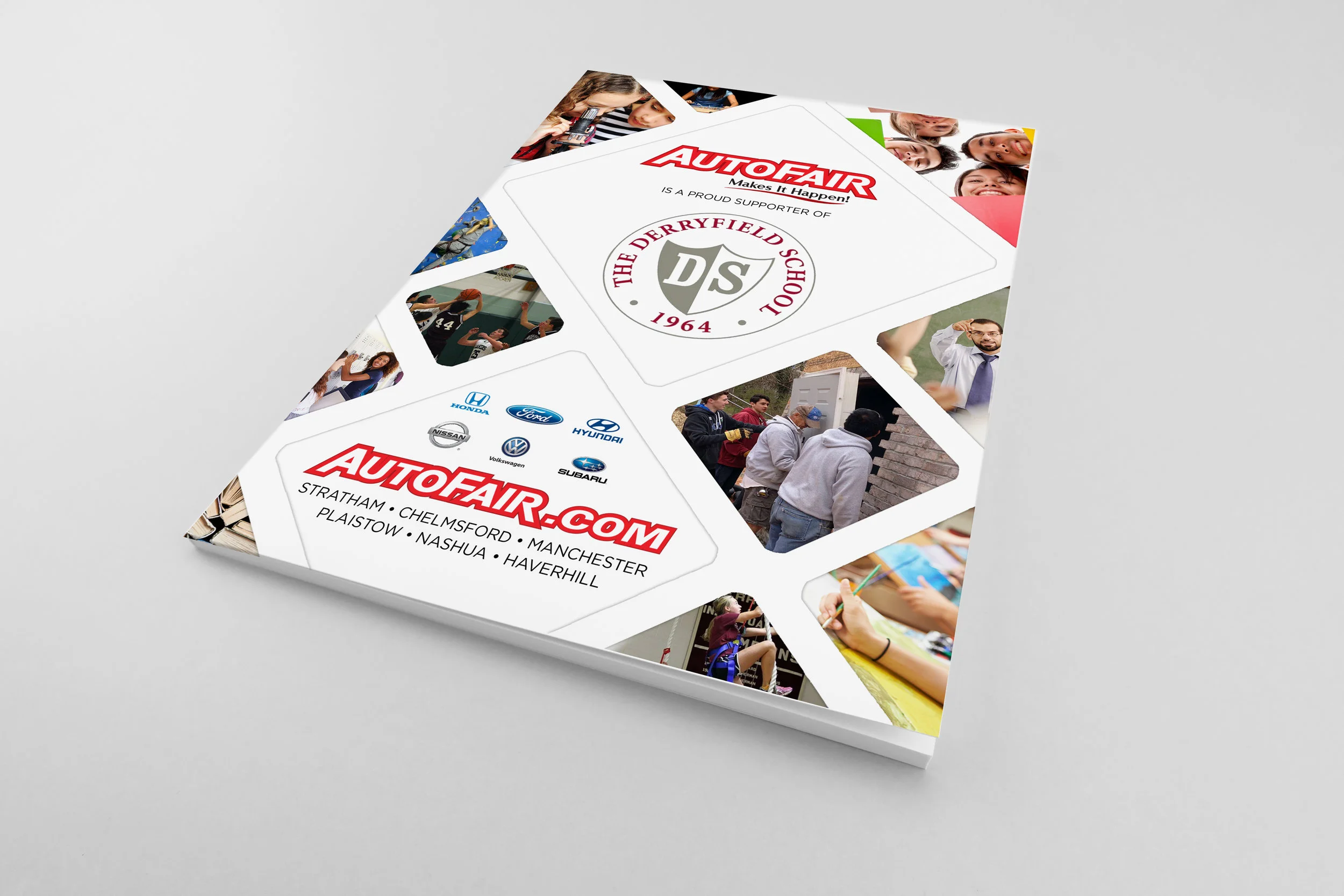 Brand ad for AutoFair for Derryfield School