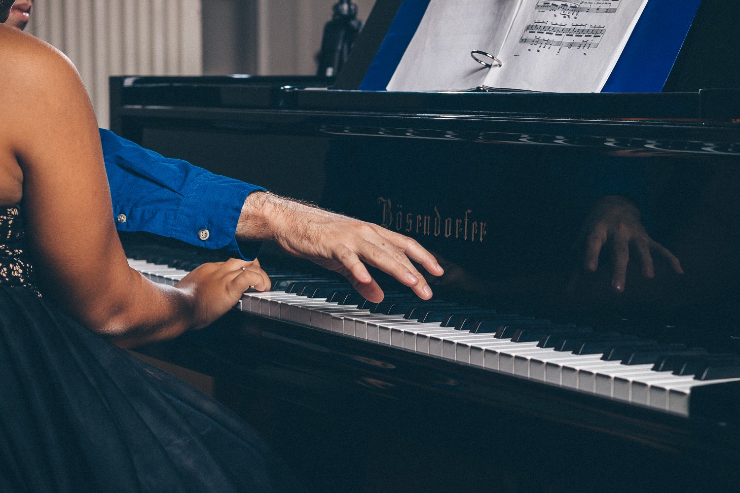 Hands on a Piano