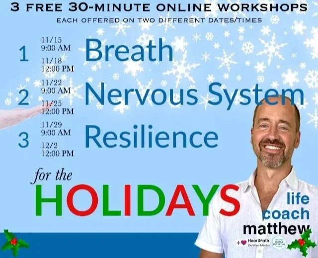 3 Free Holiday Workshops