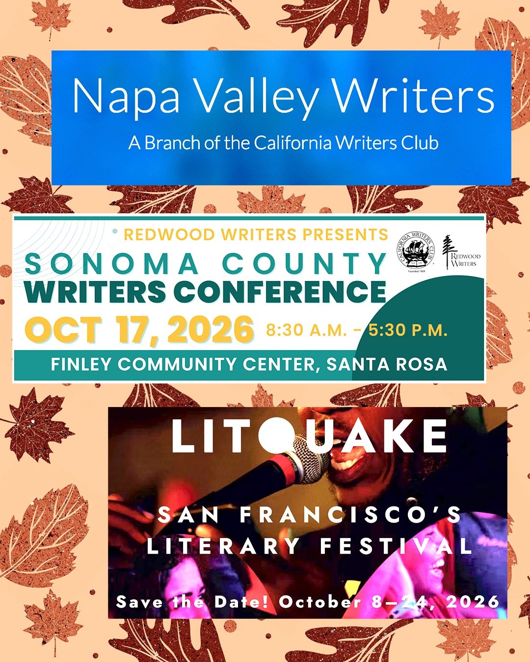 🍂 Write into Fall: Napa, Sonoma &amp; Litquake