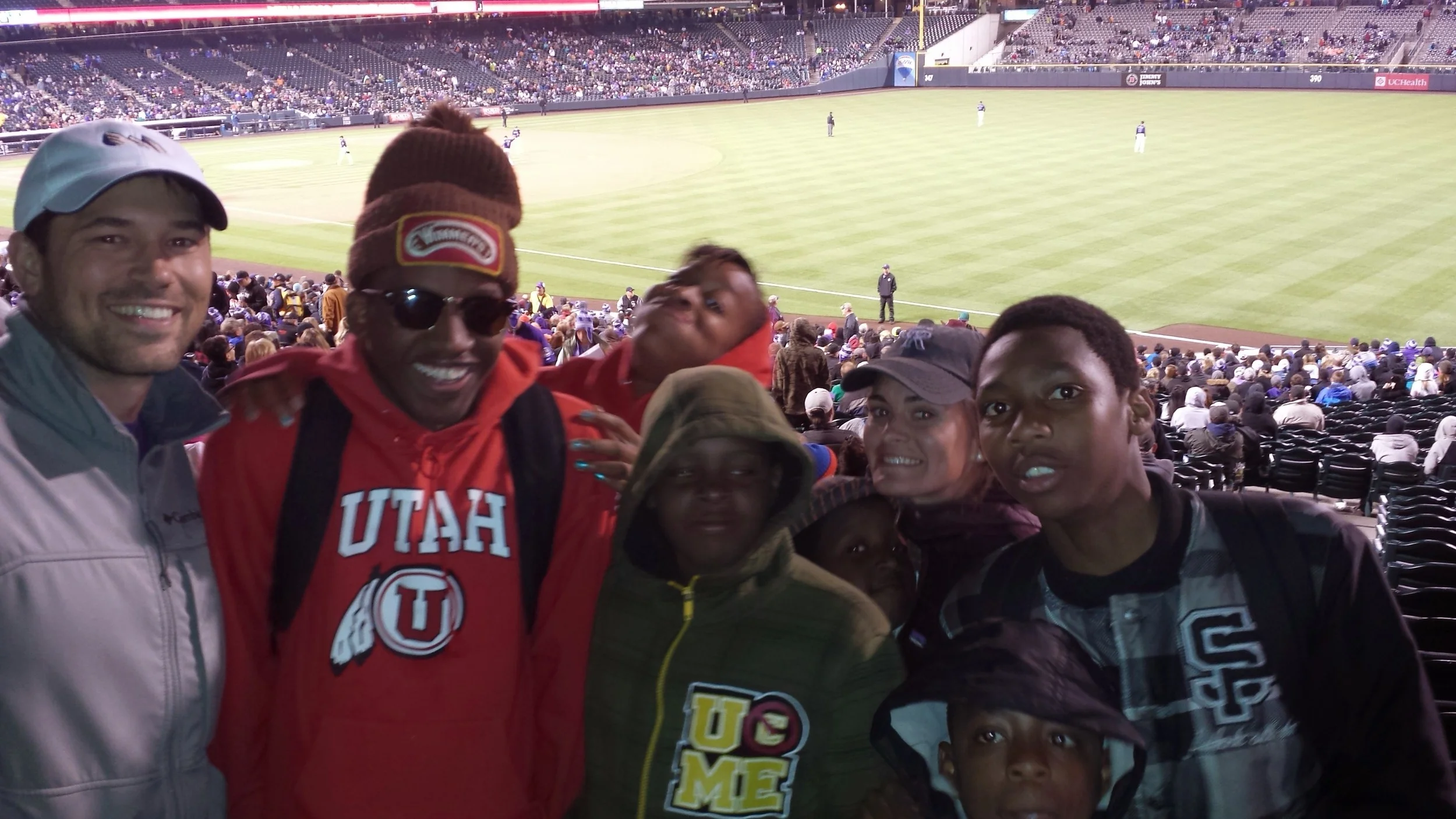 Rockies Game: Jordan with kids from Sun Valley (Pilot Community)
