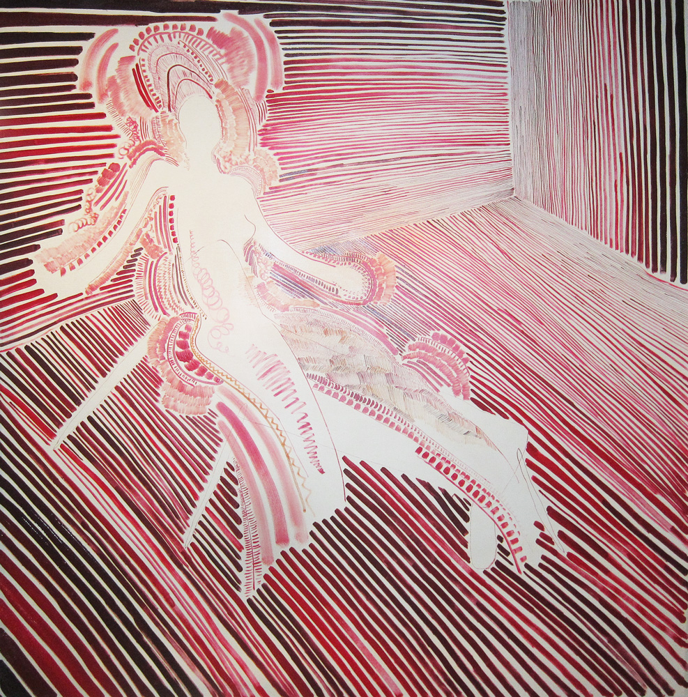 dame dans une chambre rouge / Lady in a red room