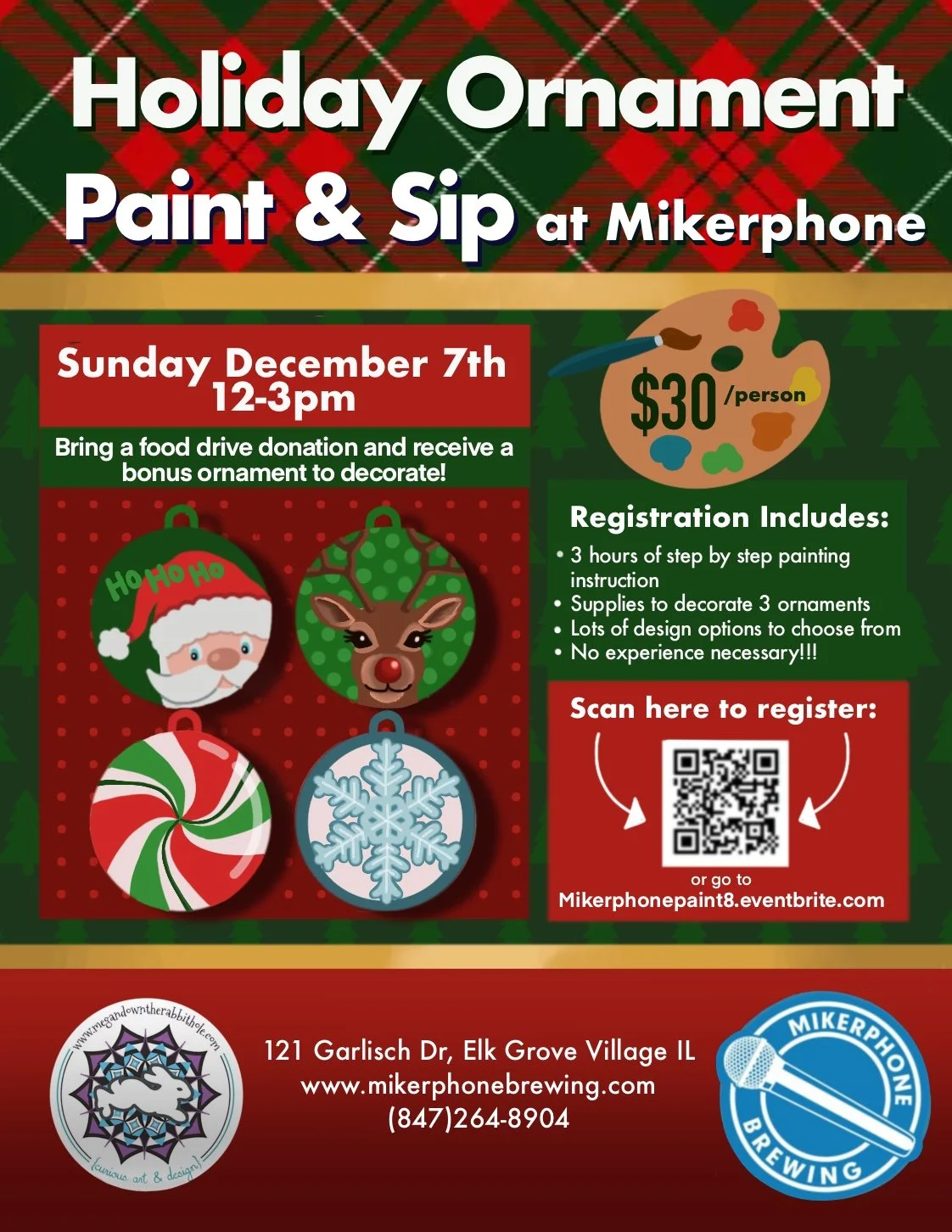 Holiday Ornament Paint &amp; Sip with Megan