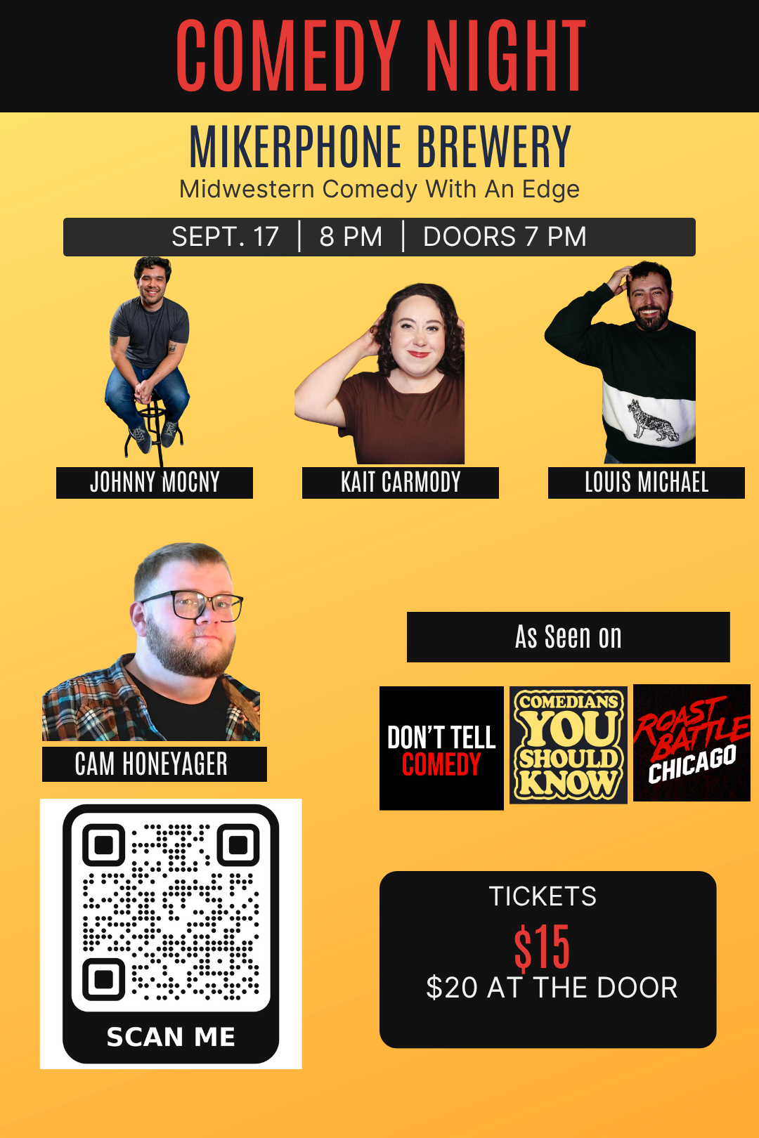 Comedy Night with Cam Honeyager 