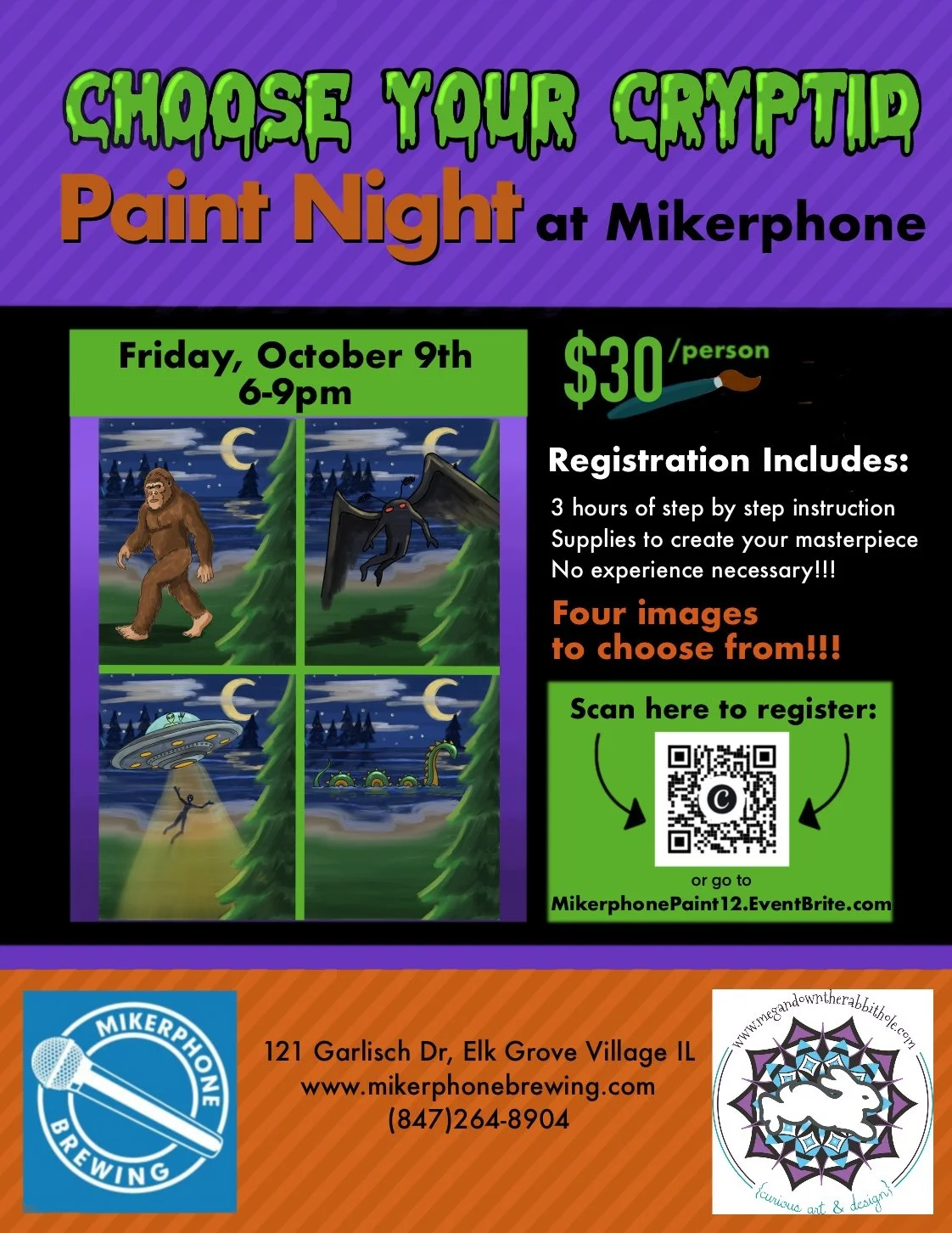 SPOOKY Paint Night with Megan : FOOD by Argonaut Co. 