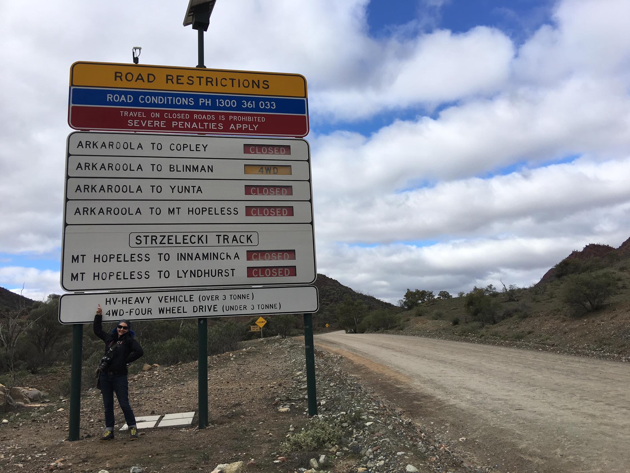 Ellis pondering the likelihood of leaving Arkaroola ... like ... ever..