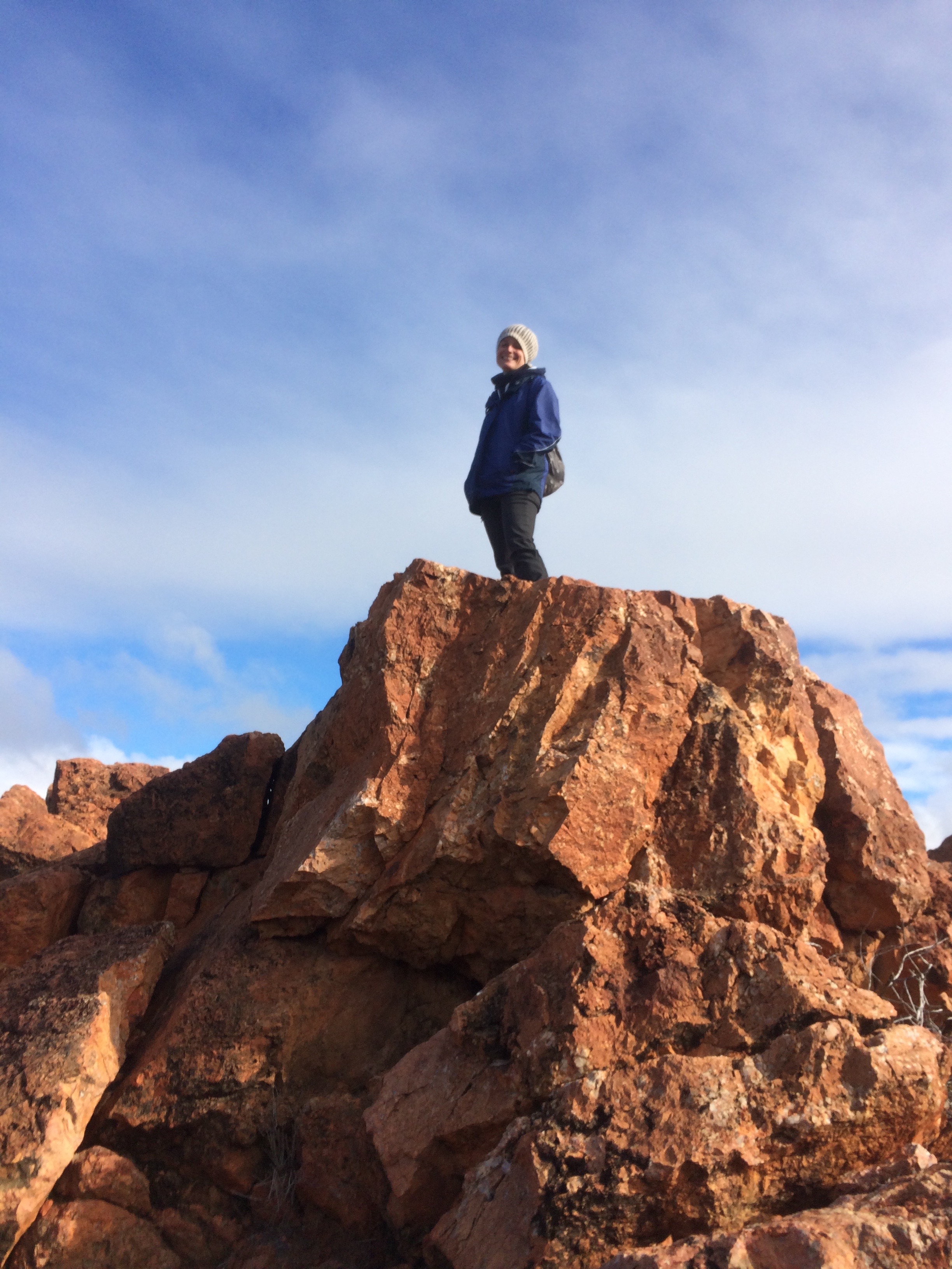 Jessica surveying the surroundings